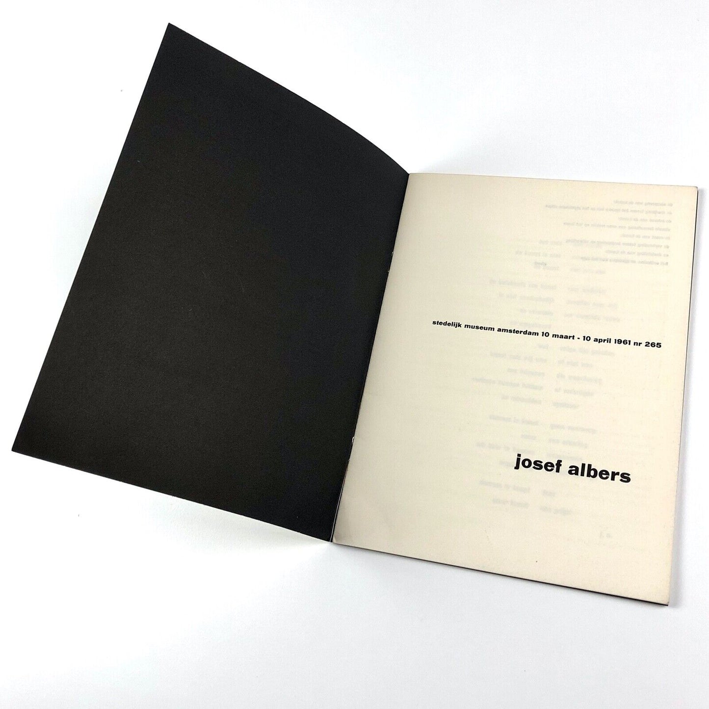 Josef Albers | Stedelijk Museum exhibition catalogue no. 265, 1961