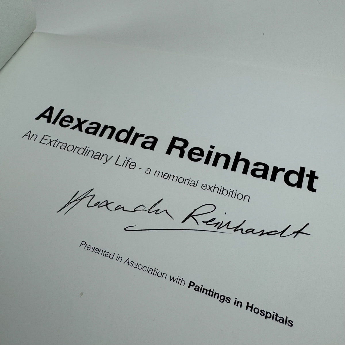 Alexandra Reinhardt. An Extraordinary Life The Menier Gallery 2005