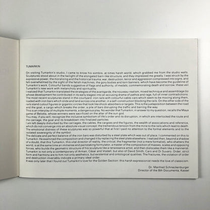 Igael Tumarkin Rails and Pietà 1984-87 | Israel Museum exhibition catalogue, 1987