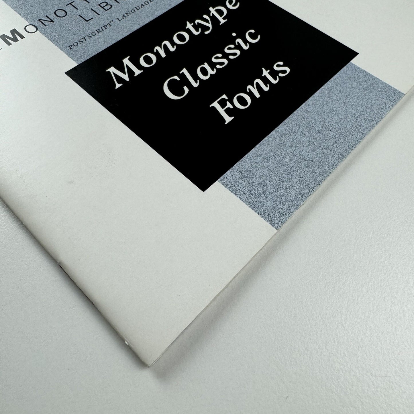 Monotype Type Face Library – Classic Fonts | Small booklet, undated