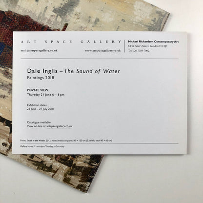 Dale Inglis. The Sound of Water. Paintings 2018 | Art Space Gallery catalogue