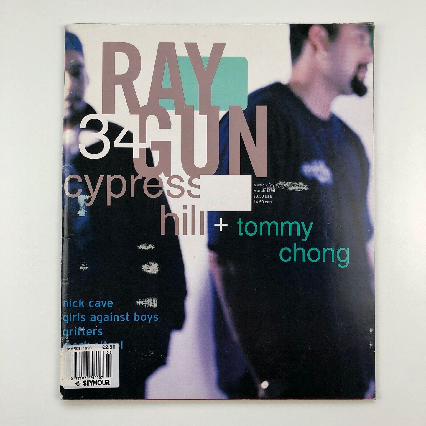 Raygun magazine | Issue 34 | Cypress Hill + Tommy Chong | Design by David Carson