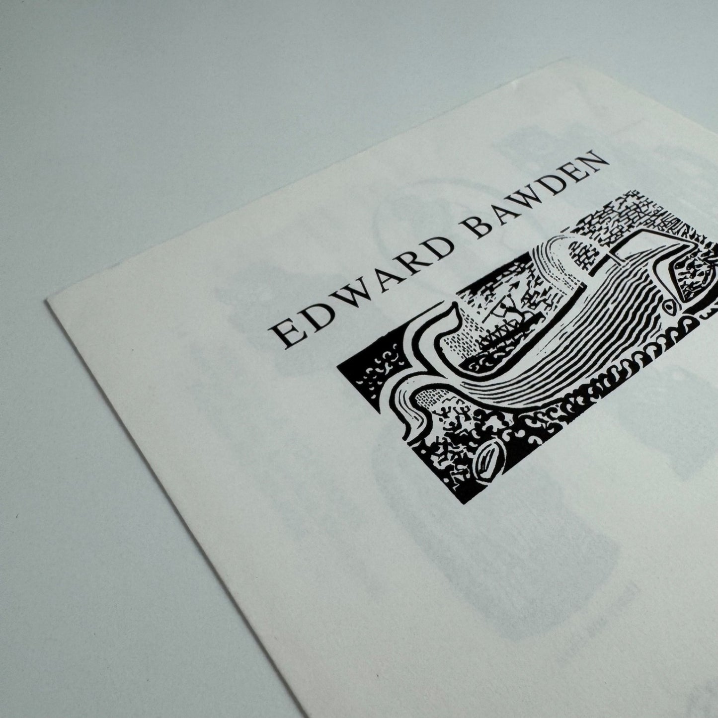Leaflet and order form for Edward Bawden Linocuts. Merivale Editions, c.1988
