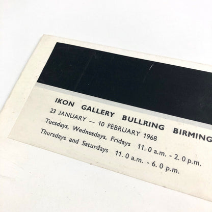 Roy Ascott – Ikon Gallery Birmingham | 6-page concertina folded leaflet, 1968