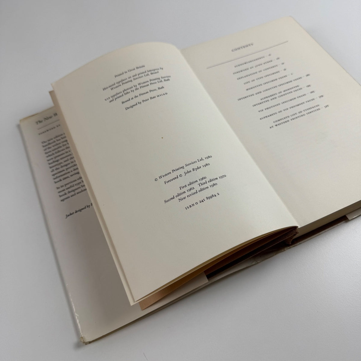 The New Western Type Book foreword by John Ryder Western Printing Services 1980