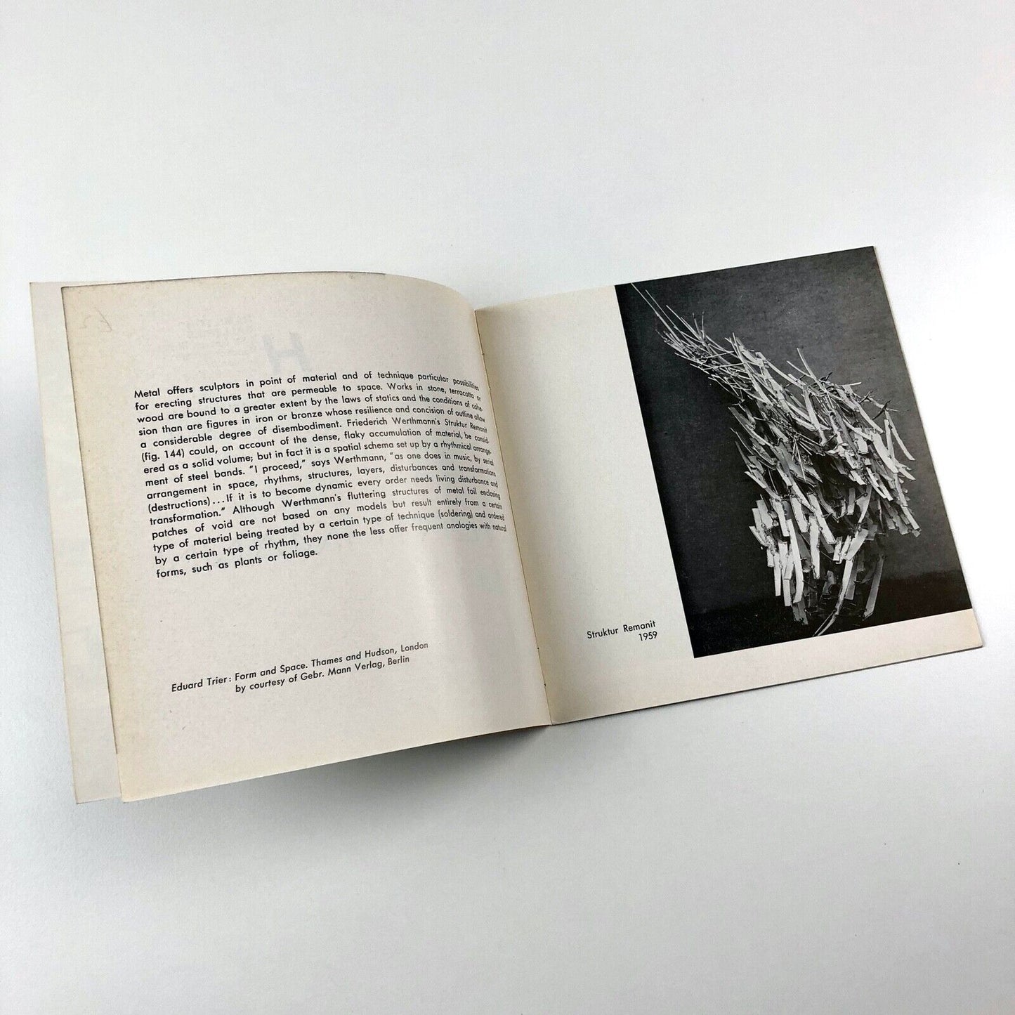 [Friederich] Werthmann sculpture exhibition booklet | Hamilton Galleries, 1964