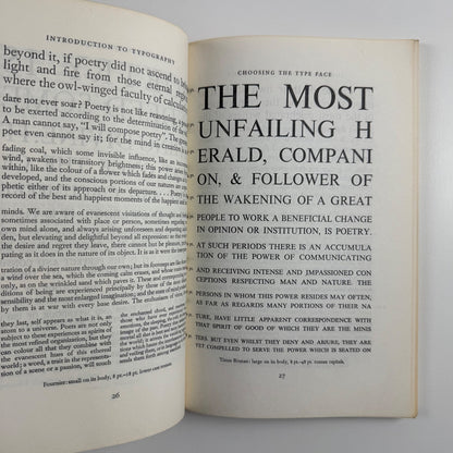 Introduction to Typography by Oliver Simon | Faber & Faber, London, 1963