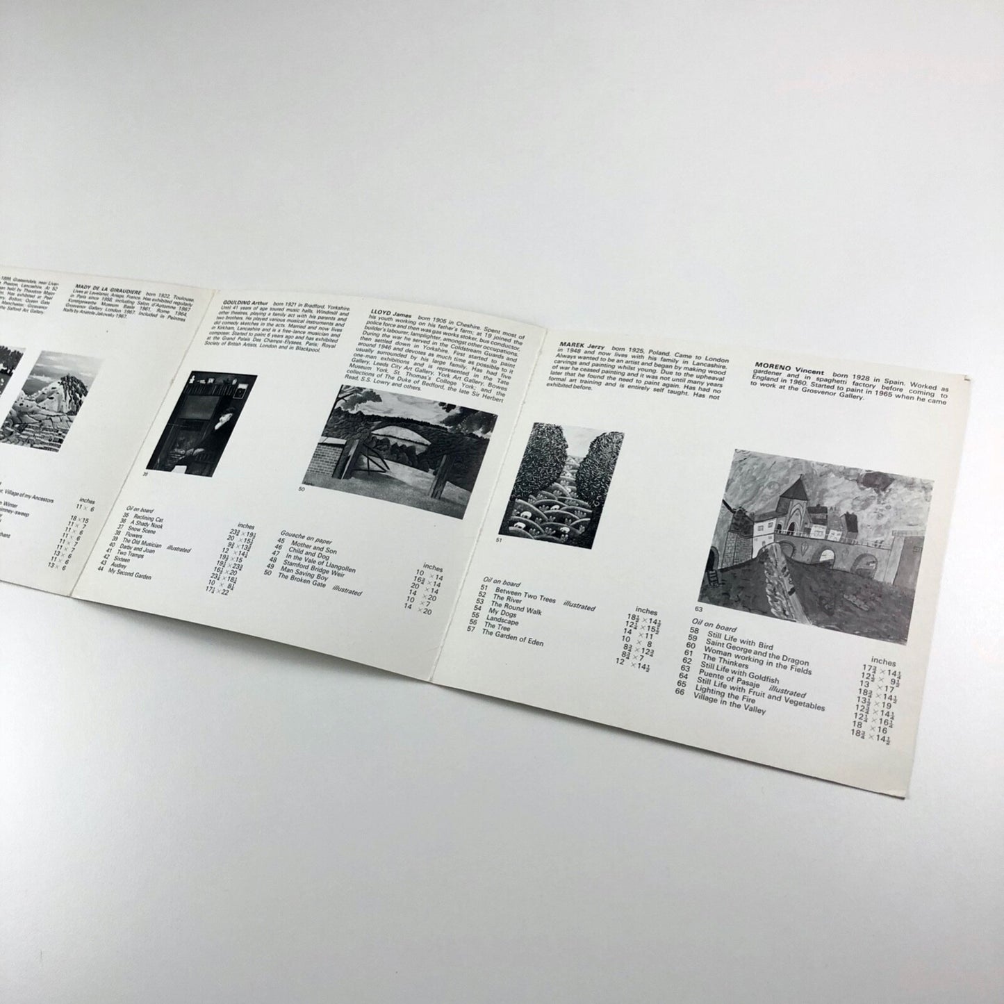 The Spontaneous Eye II – Grosvenor Gallery folded card, Nov-Dec 1968