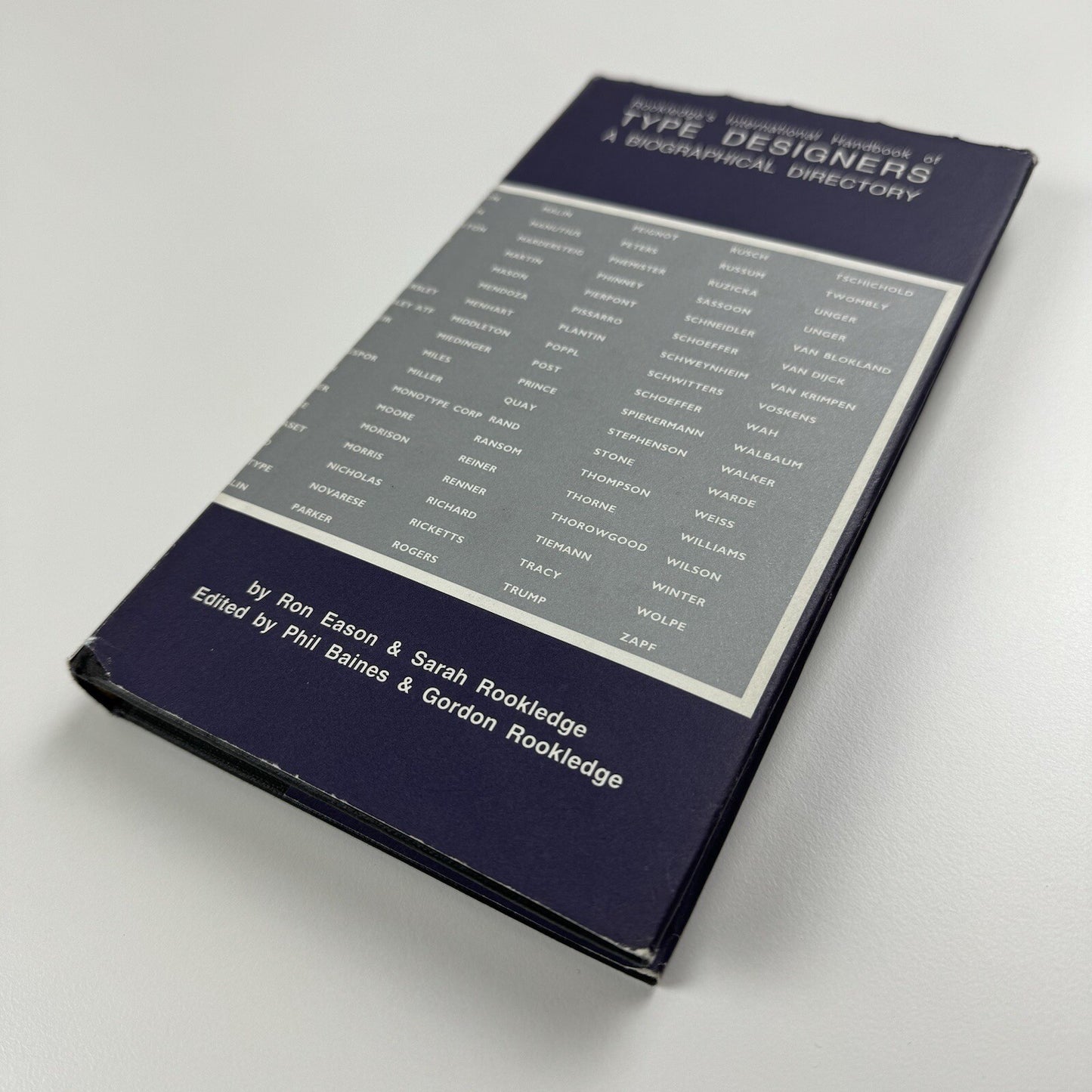 Rookledge’s International handbook of type designers | Edited by Phil Baines et al, 1991