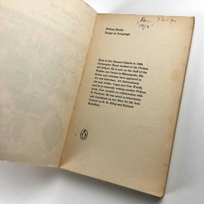 Image as Language – Aspects of British Art by Christopher Finch | Pelican, 1969
