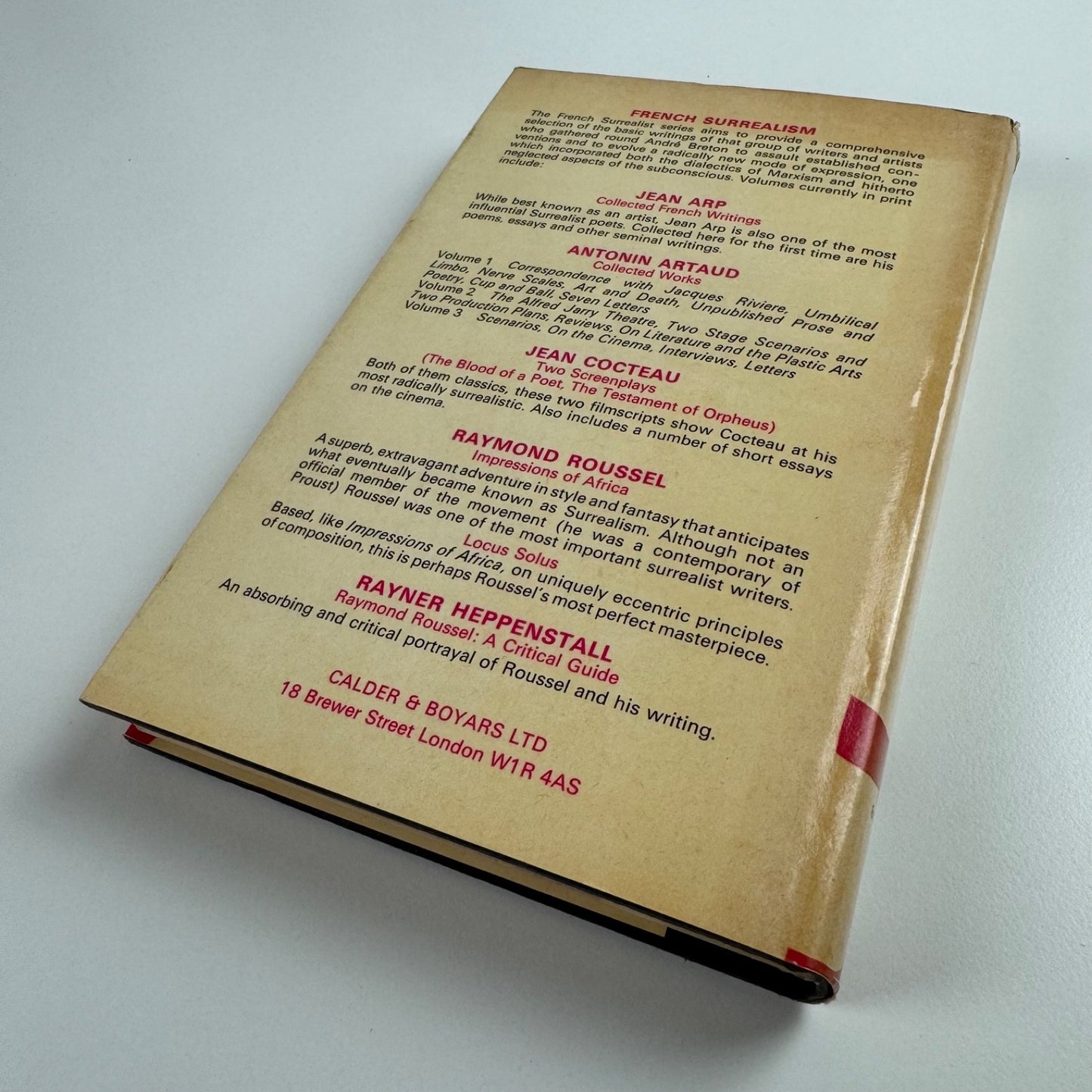 French Surrealism by Antonin Artaud Collected works vol 4 | Calder & Boyars, 1974
