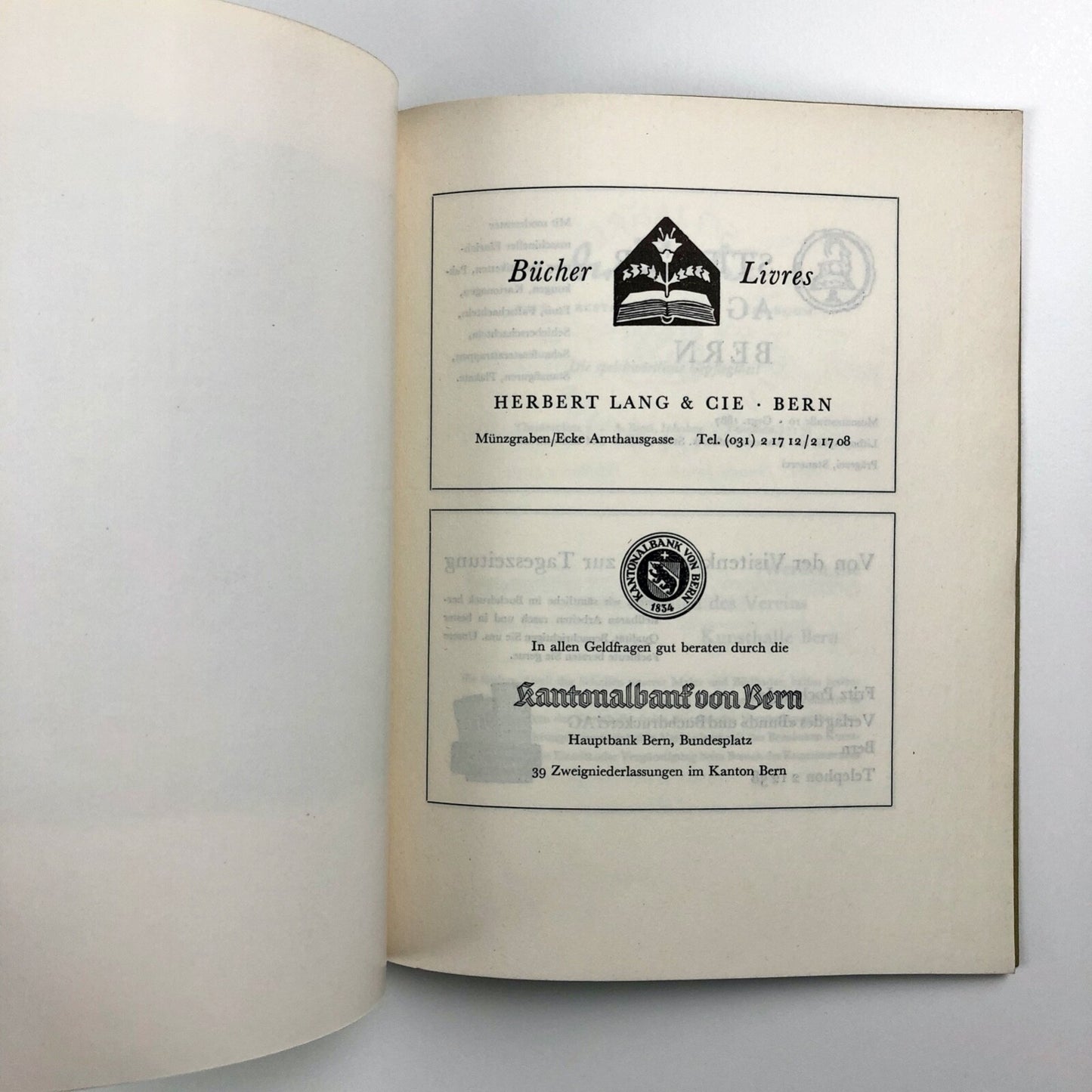 Leo Deck | Kunsthalle, Bern – exhibition catalogue | 1954