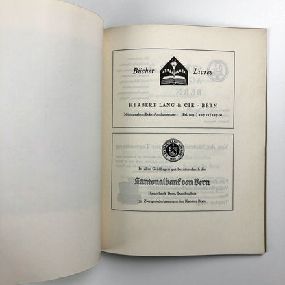 Leo Deck | Kunsthalle, Bern – exhibition catalogue | 1954