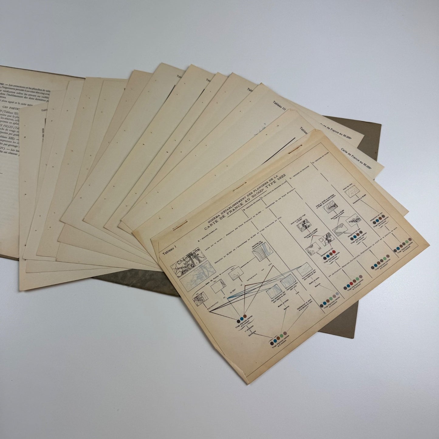 Établissement d’une feuille de la carte de France | Géographique de l’armée 1936