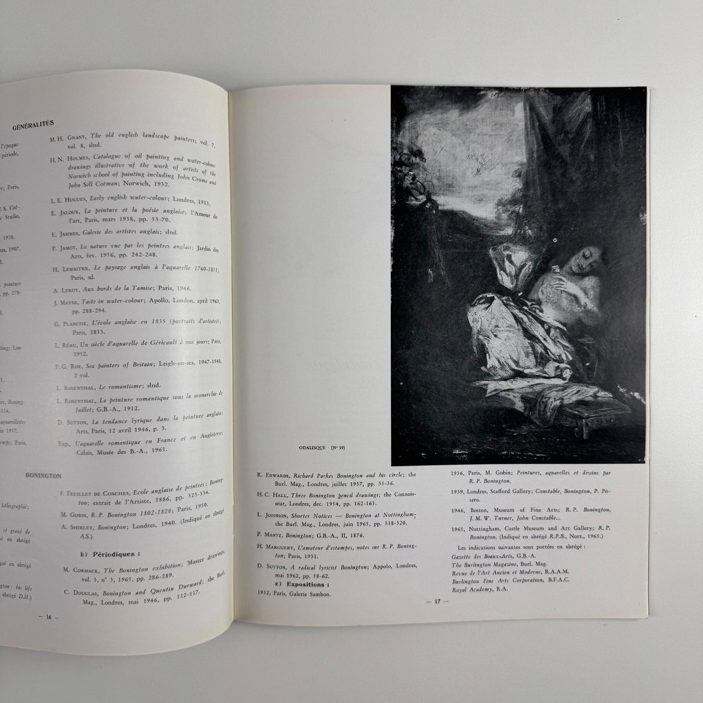 Bonington. Les debuts du romantisme en Angleterre et en normandie | Musee de Cherbourg, 1966