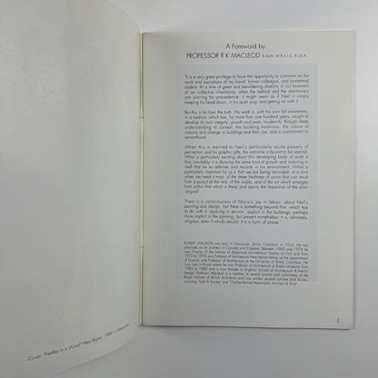 Neil Holland Architect and Painter | Foreword Prof. R.K. Macleod, 1991