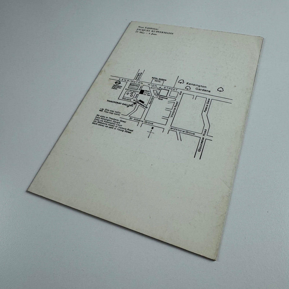 Folding card Peter Coker | Thackeray Gallery, 1976