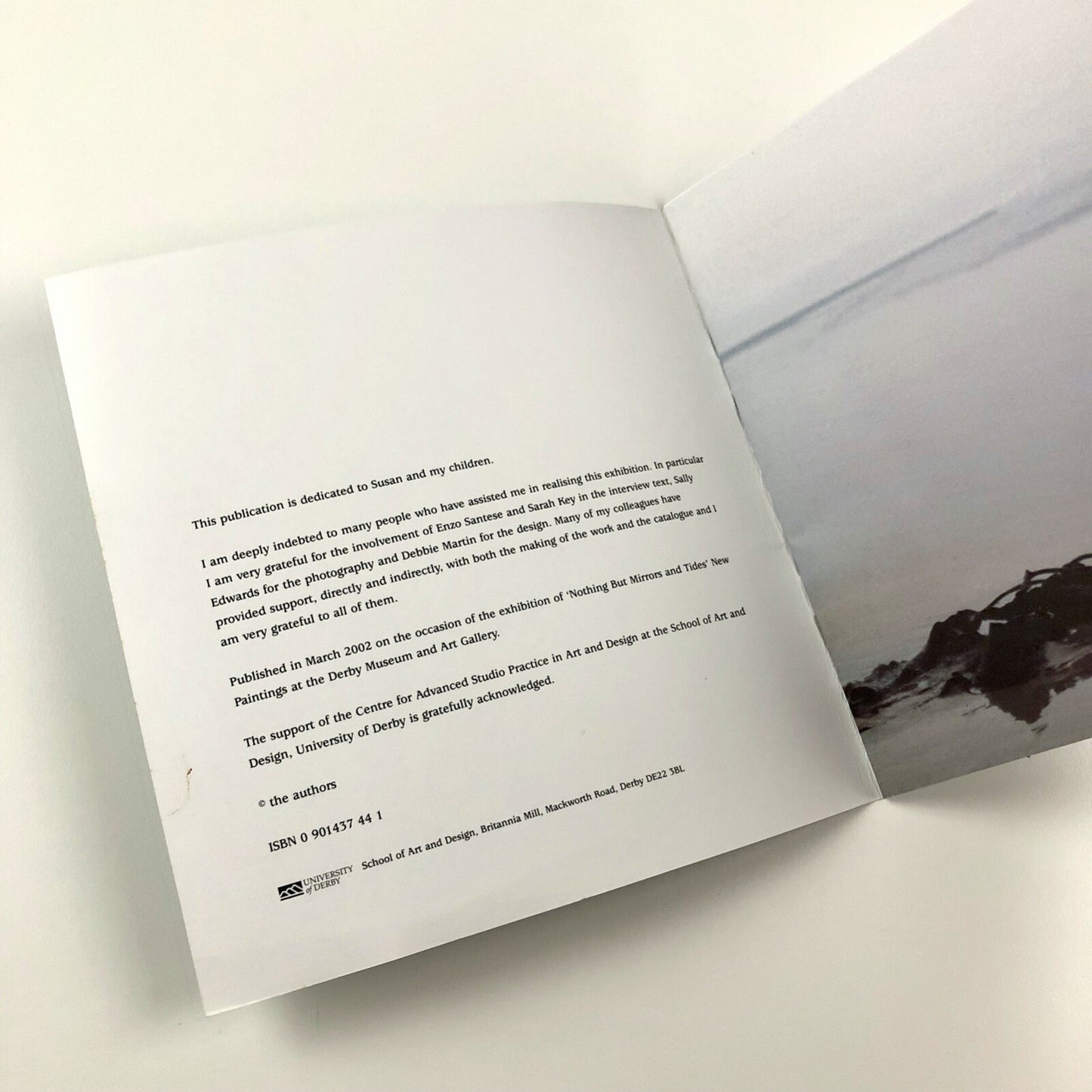 Nothing But Mirrors and Tides – David Manley paintings | Derby Museum catalogue, 2002