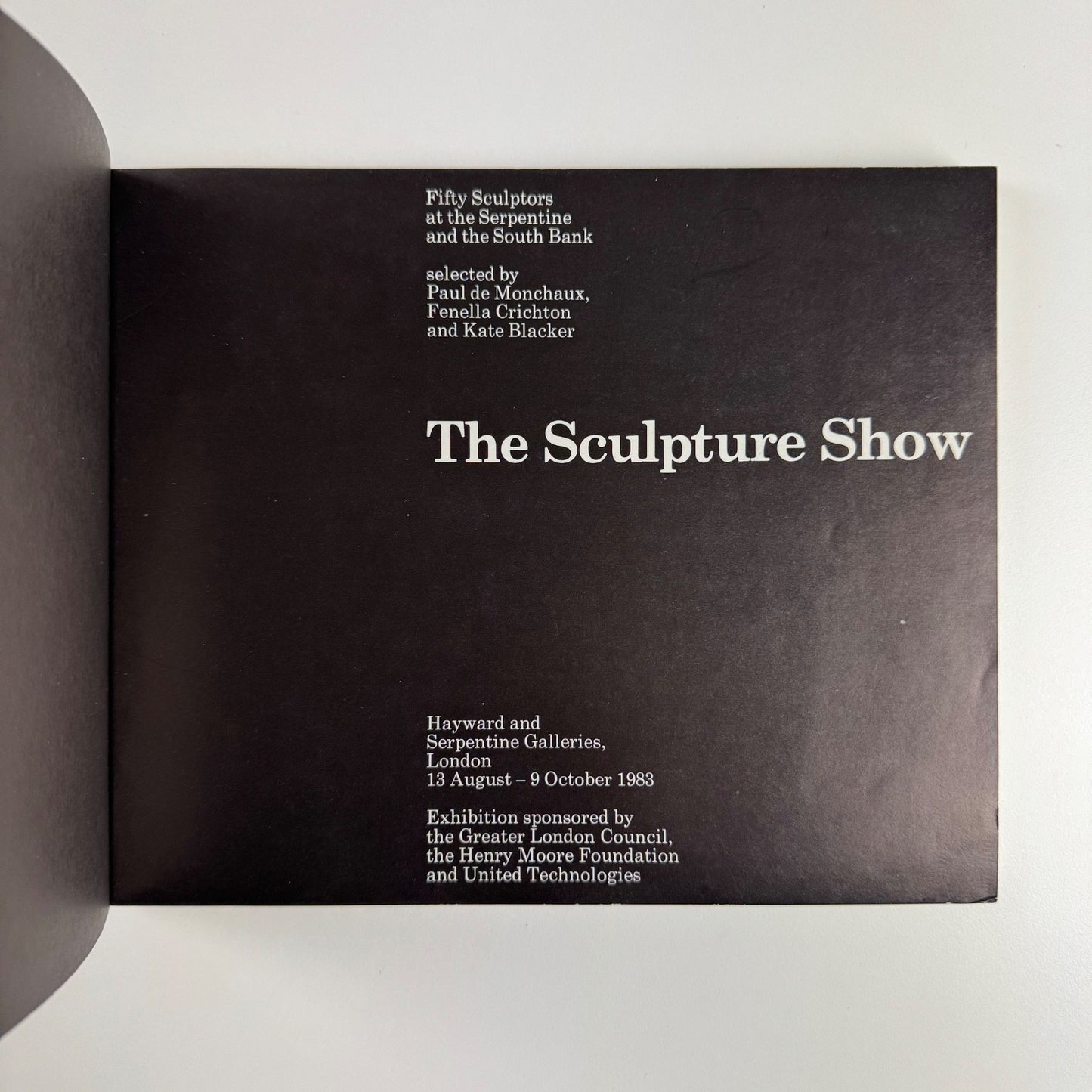 The Sculpture Show: Fifty Sculptors at the Serpentine & South Bank, 1983