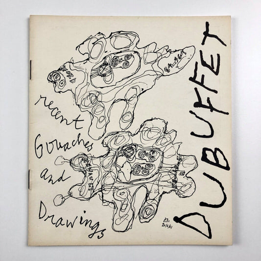 Dubuffet. Recent Gouaches and Drawings | Gordon Fraser Gallery, 1962 - catalogue design by Gordon House