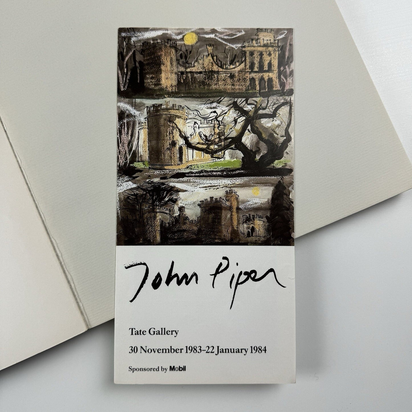 John Piper | Tate Gallery catalogue and flyer 1984
