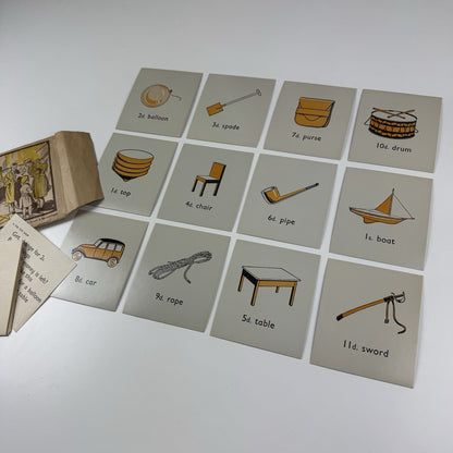 No 6 The Toy Shop educational maths toy | E.J. Arnold c.1950s – 12 cards & 2 leaflets