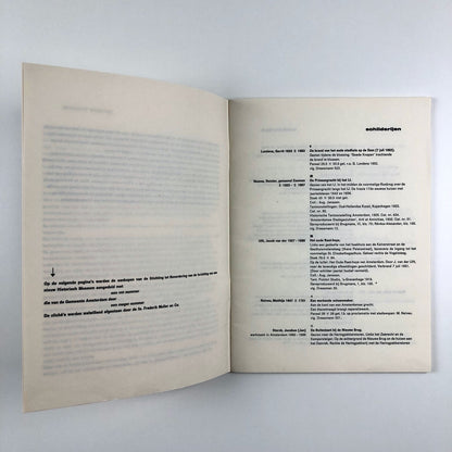 Aankopen Veiling Dreesmann | Gemeentemsuea Amsterdam catalogue no. 242, 1960