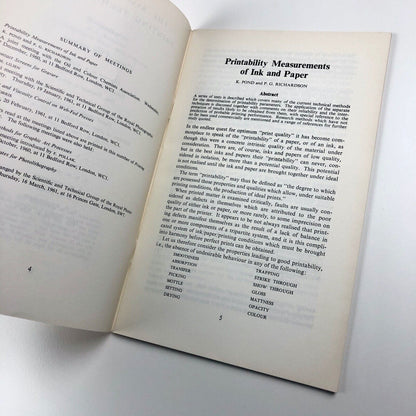 Printing Technology | Association of Printing Technologists Aug 1961 Vol V No 1