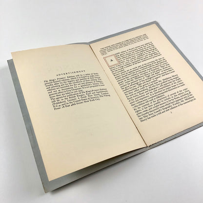 The first prospectus of The King’s Printers’ Editions 1930 Eyre & Spottiswoode
