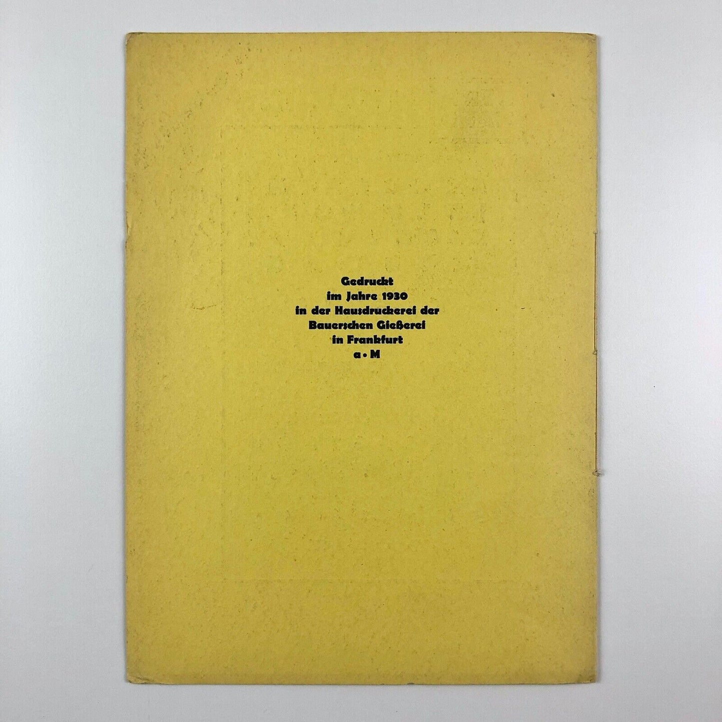 1930 Lucian Bernhard Negro type specimen booklet | Bauersche Giesserei 1930