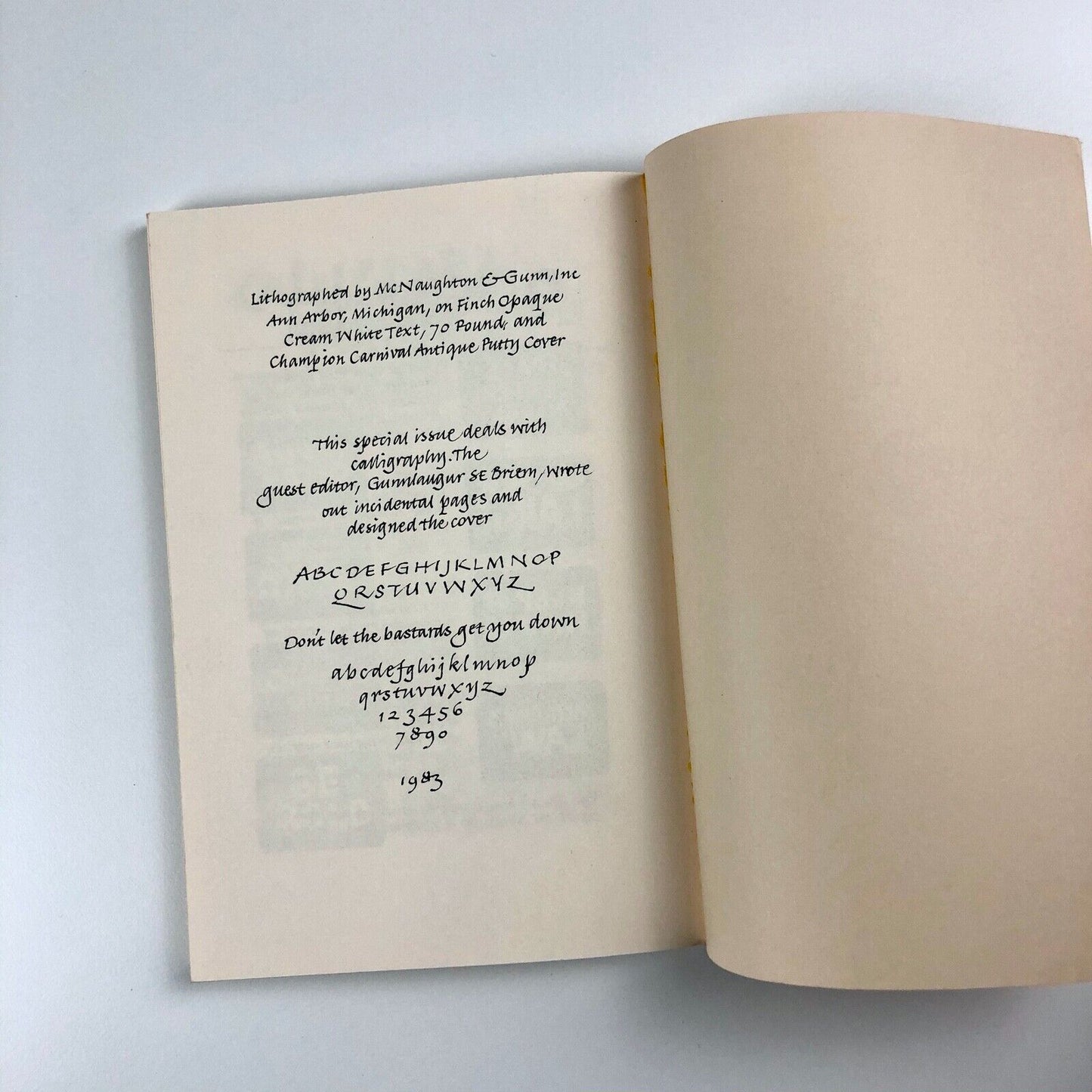 Visible Language journal Calligraphy | Issue Volume XVII, Number 1, Winter 1983