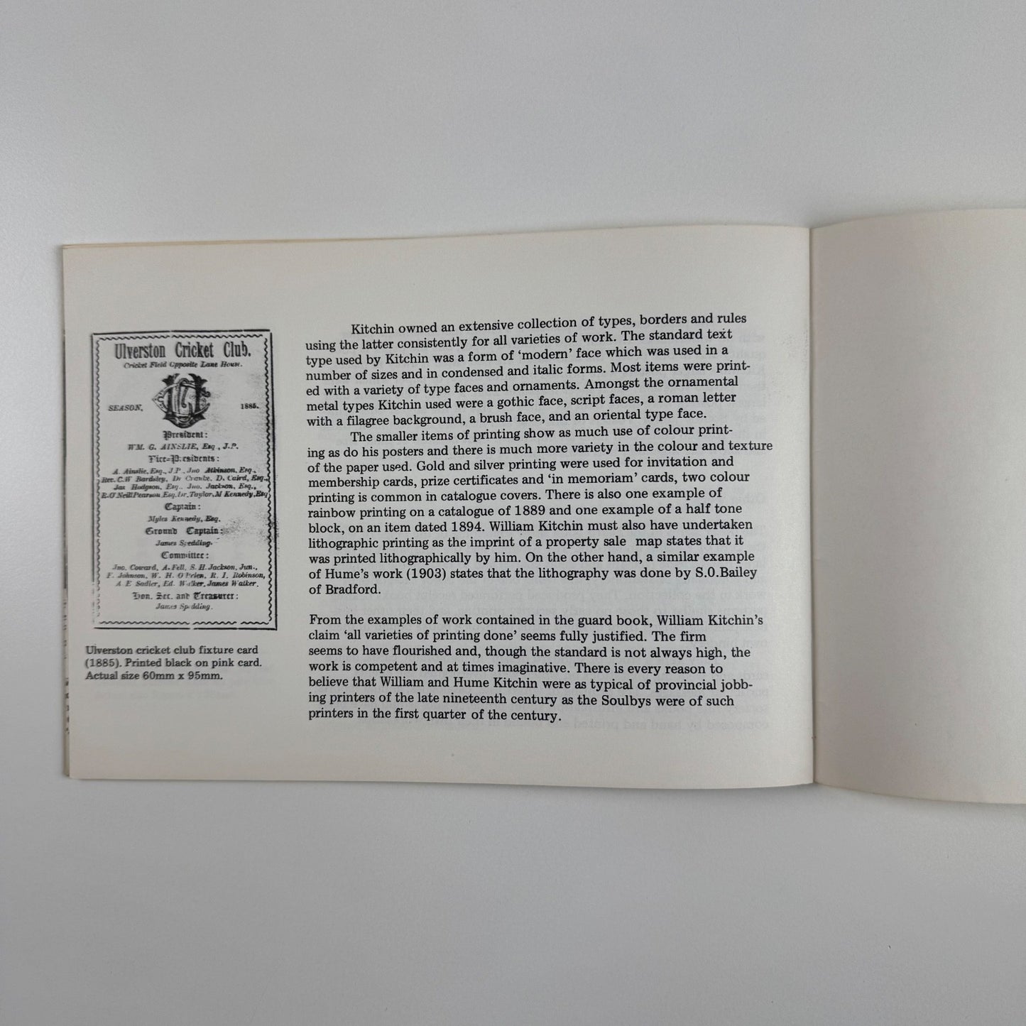 The Kitchin Collection. The work of a late 19th century jobbing printer, and his son | Museum of English Rural Life, 1974