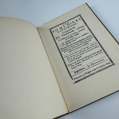 The Souldier’s Catechisme | reprinted in facsimile from the Edition of 1644 | The Cresset Press, London, undated
