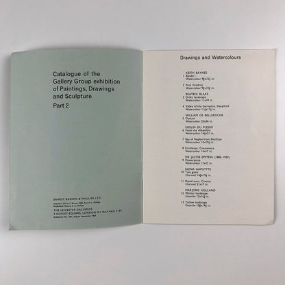 Gallery Group Part 2. The Leicester Galleries, Ernst Brown & Phillips 1954