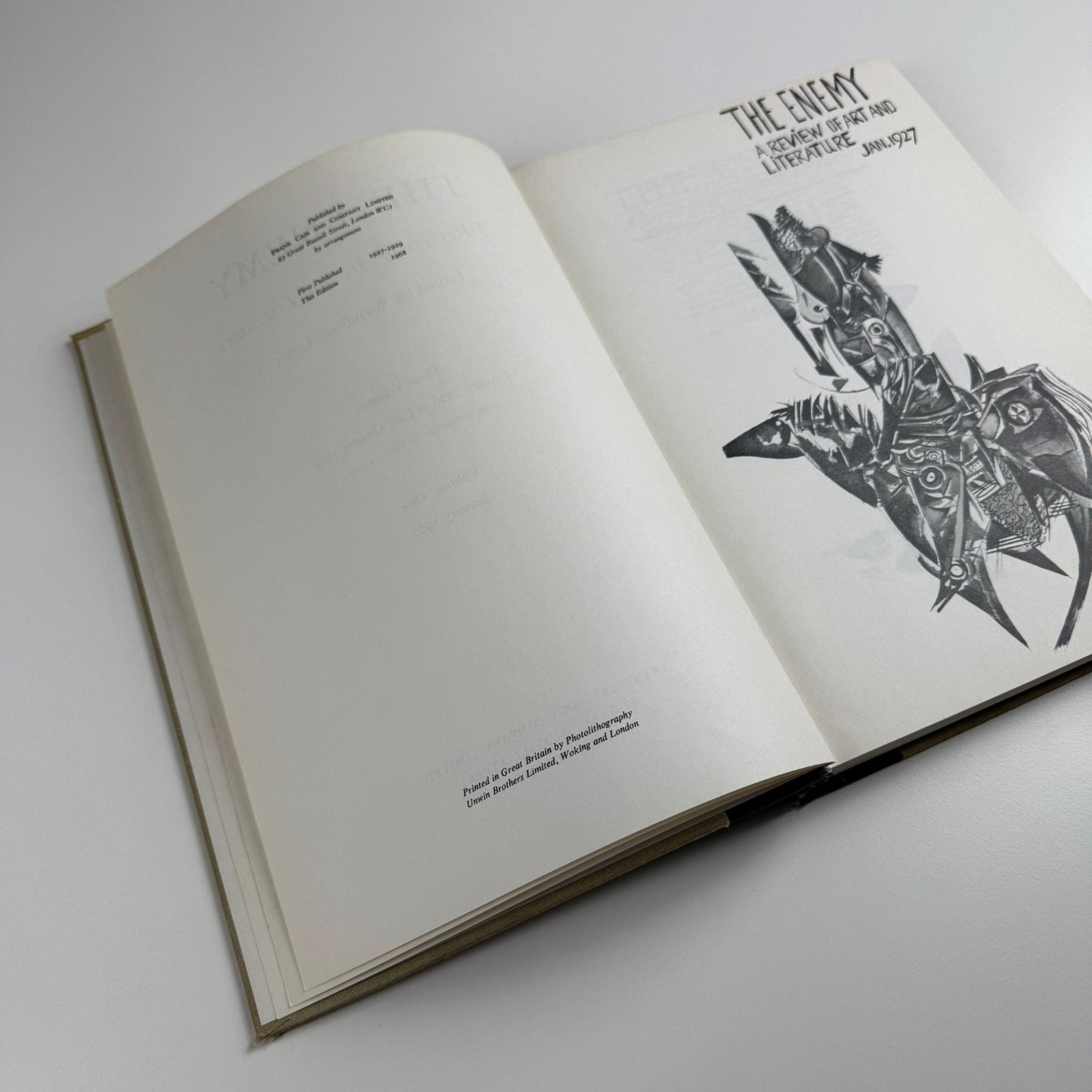 The Enemy a review of art and literature Wyndham Lewis | Frank Cass, 1968 edition
