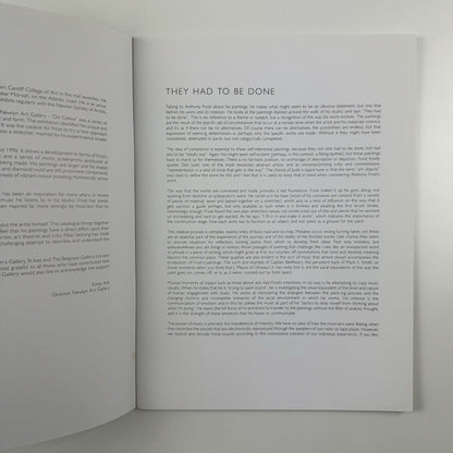 Anthony Frost. Viva Blues | Newlyn Art Gallery 1996 catalogue, with price list