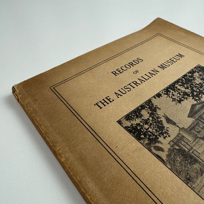 Records of the Australian Museum ed. A.B. Walkom Vol XXI, No. 1 4 July 1941