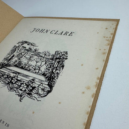 John Clare 1793-1864 illustrated by Rigby Graham | Orpheus Press 1959 limited edition