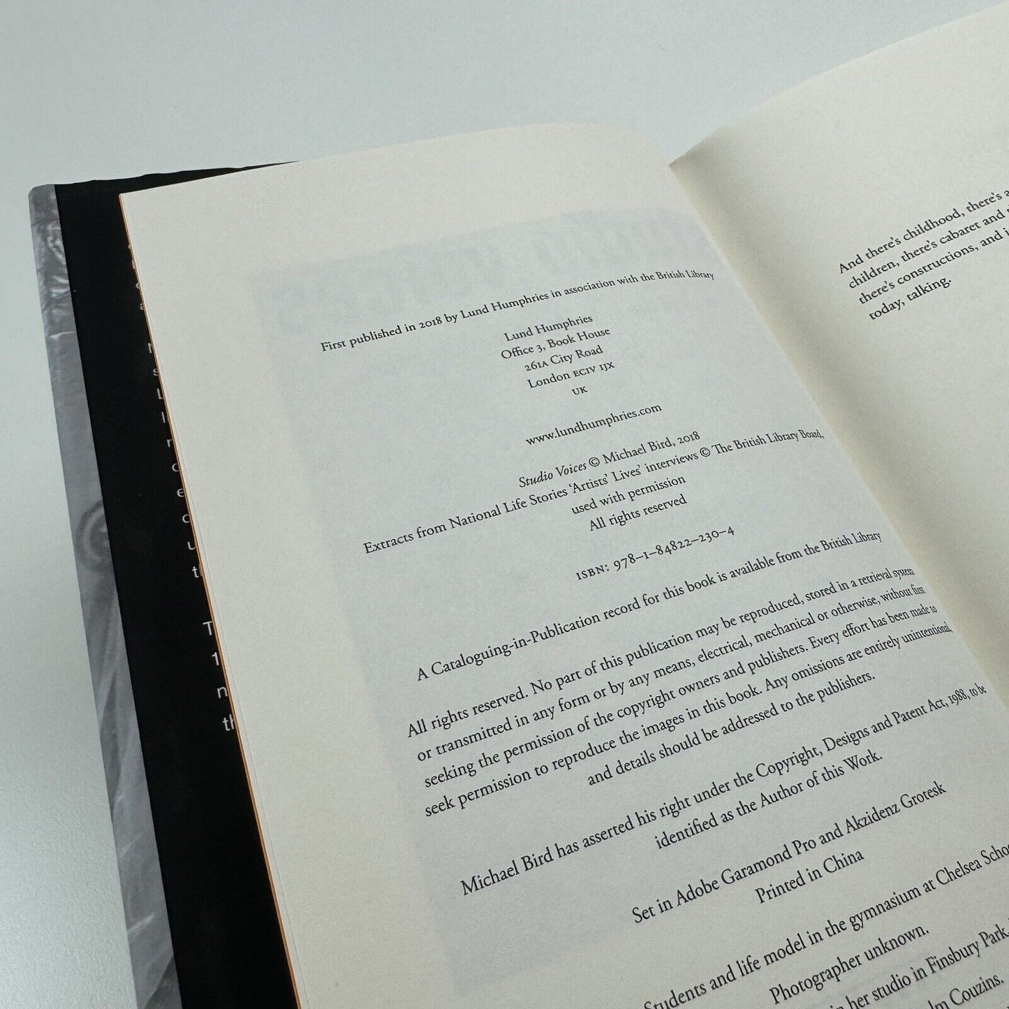 Studio Voices. Art and life in 20th-century Britain by Michael Bird | Lund Humphries and British Library, 2018