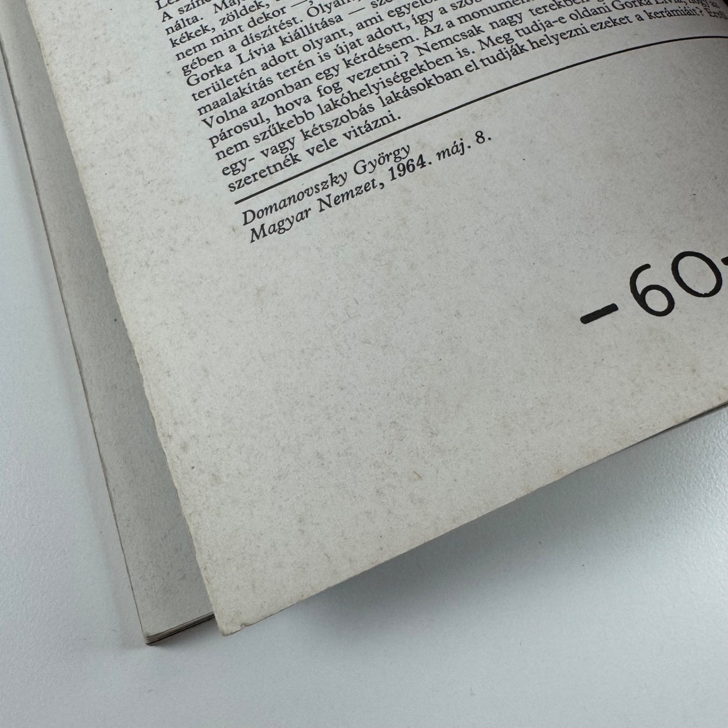 Gorka Lívia. Urbán Nagy Rozália elõszavával | Corvina műterem, 1979