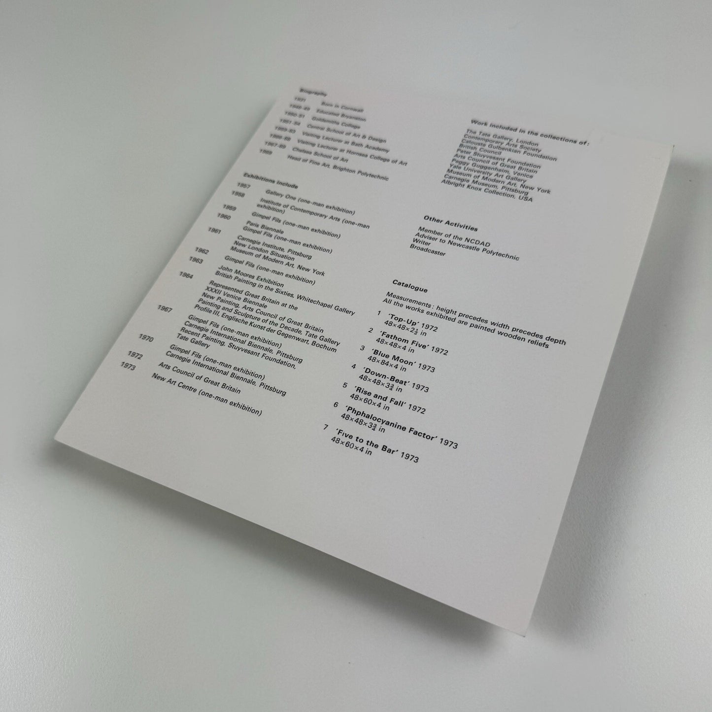 Private view invite card – Gwyther Irwin | New Art Centre London, believed to be 1973