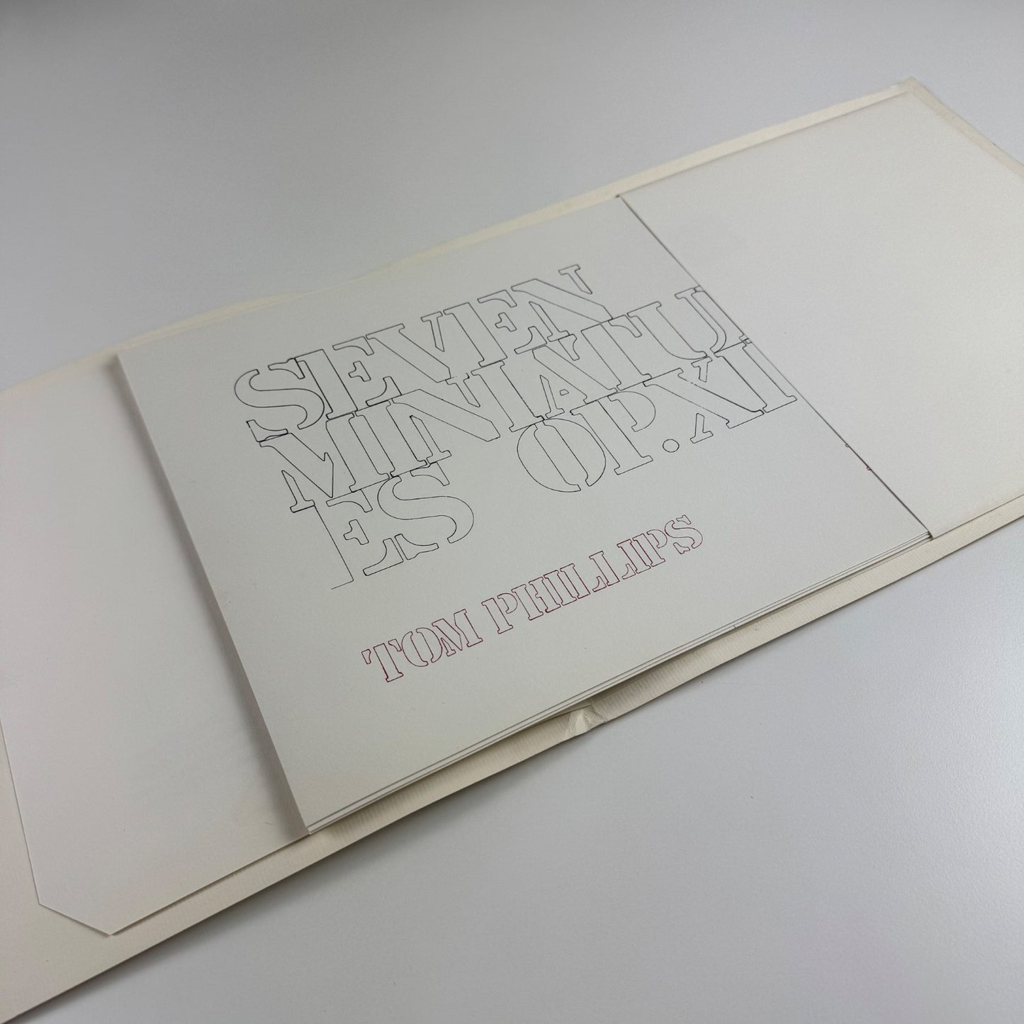 Seven Miniatures OP.XIV. by Tom Phillips folio Tetrad Press 1970 limited edition