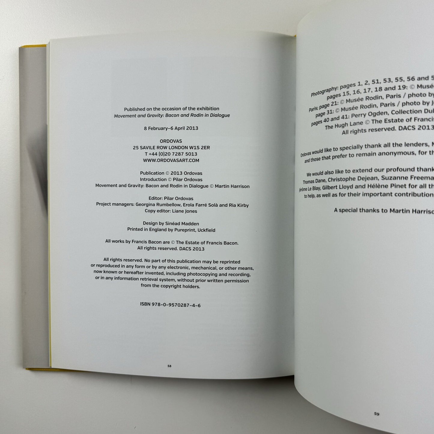 Movement and Gravity – Bacon and Rodin in Dialogue | Ordovas catalogue, 2013