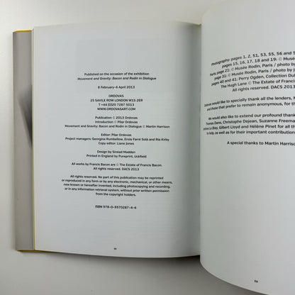 Movement and Gravity – Bacon and Rodin in Dialogue | Ordovas catalogue, 2013