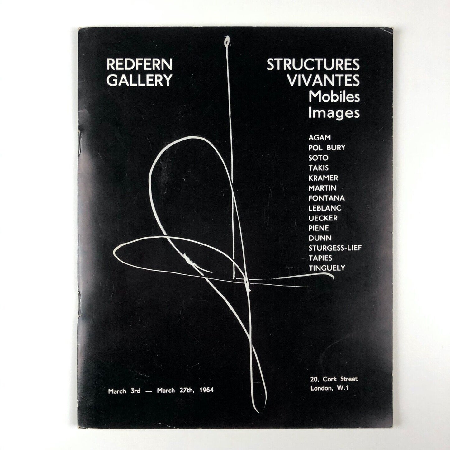 Structures Vivantes Mobiles Images (kinetic art exhibition) | Redfern Gallery 1964 [Kenneth Martin object illustrated on front cover]