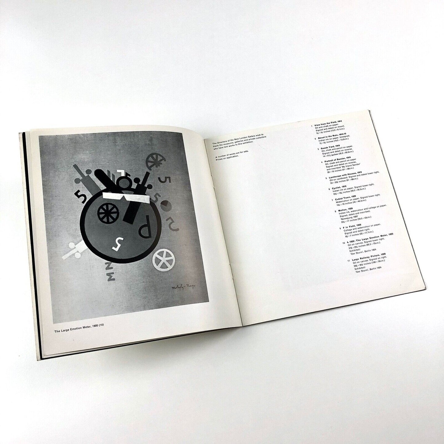 Moholy-Nagy Paintings & Collages 1914-1946 | New London Gallery catalogue booklet, 1961