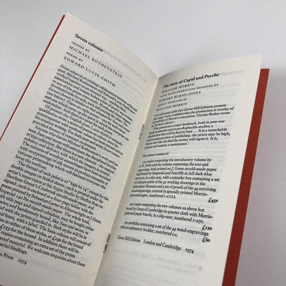 Rampant Lions Press – Books designed and printed by Will and Sebastian Carter, 1978