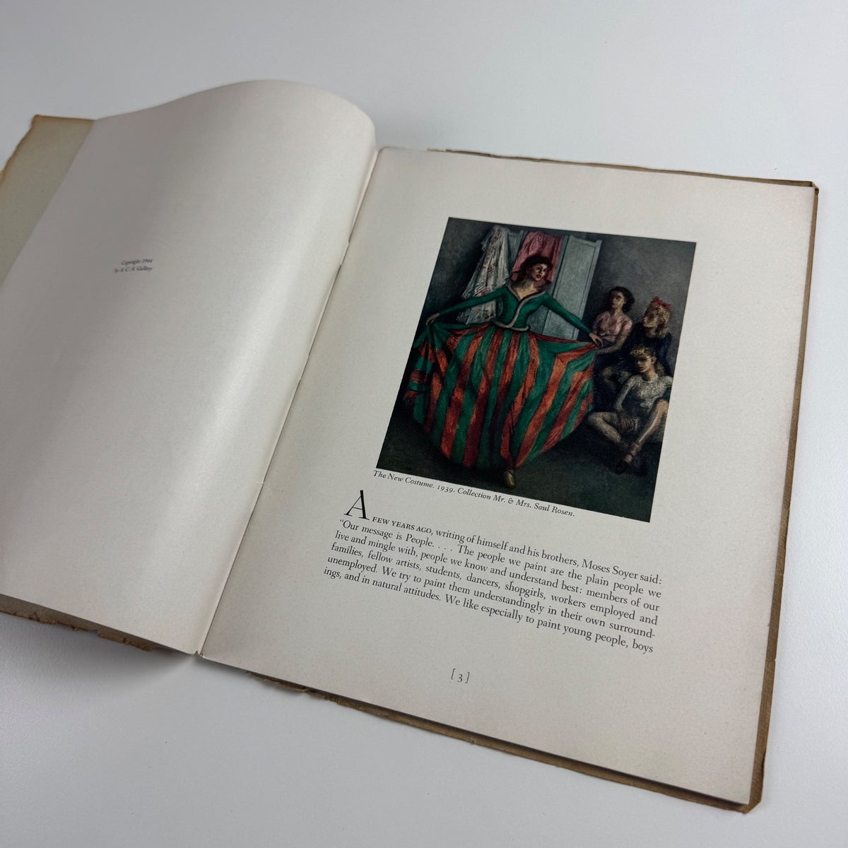 Moses Soyer by Bernard Smith | ACA Gallery Publication, 1944