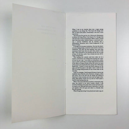 Zen & The Art of Typographical Arrangement Phil Abel | Ditchling Letterpress leaflet, 2010