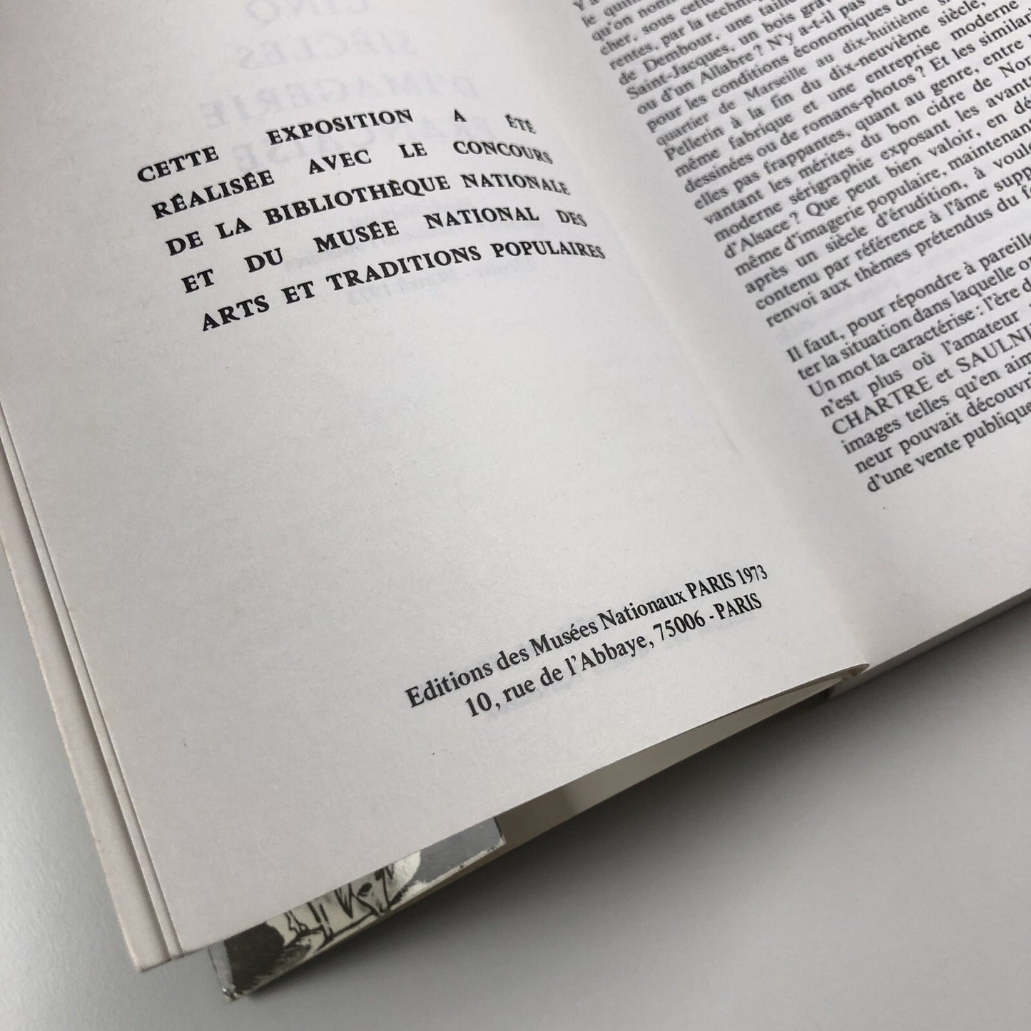 Cinq siècles d’imagerie Française | Exhibition catalogue | Musée National des Arts et Traditions Populaire, 1973
